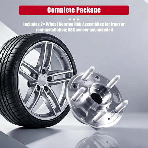 Front And Rear 5 Lug Wheel Bearing Hub Assembly 513288 Fits Cadillac XTS 2013 2017 Chevy Impala 2014 2017