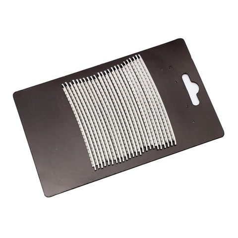 2.0mm Stainless Steel Fret Wire Set For Banjo And Vintage Fender Guitars 24 Piece Small Gauge displayed on packaging.