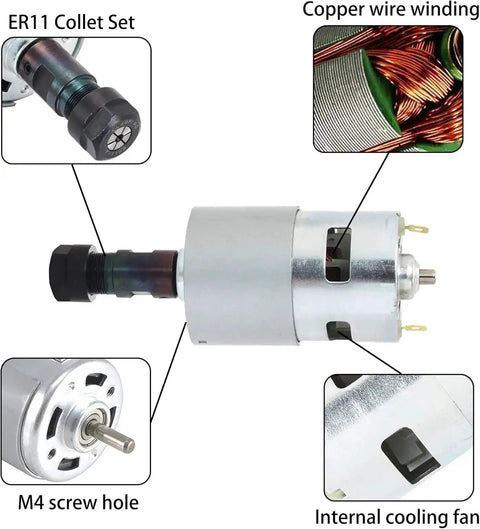 Motor components for the Upgraded 3018 Pro CNC Router Kit With Offline Controller E Stop XYZ Limit Switches 3 Axis Precision DIY Desktop