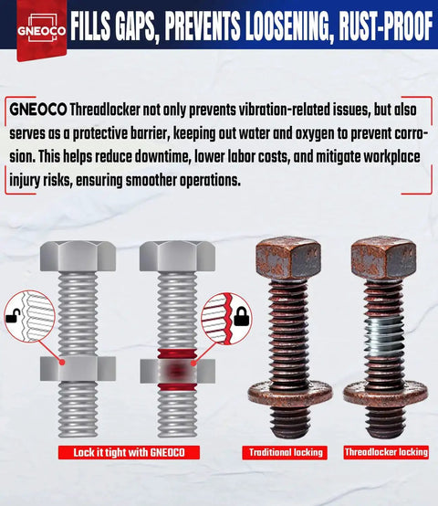 Blue And Red Thread Lock For Nuts Bolts And Fasteners Medium High Strength Lock Tight With Anaerobic Curing To Prevent Loosening And Corrosion On Metals Easy To Use With 20 Minute Initial Cure 100ml, comparison of thread locking methods.