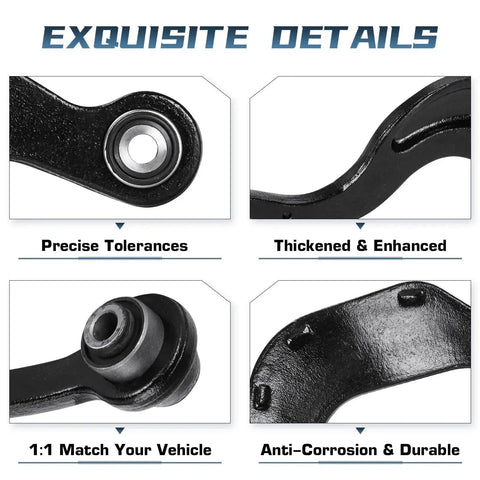 Close-up details of Beefed-Up Rear Upper Control Arm Set For 2008-2017 Buick Enclave, 2009-2017 Chevrolet Traverse, 2-piece kit