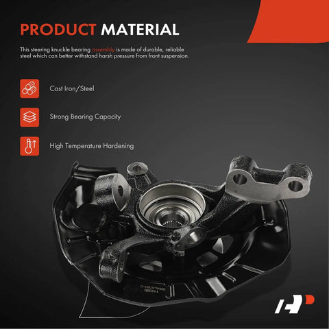 Front Right Steering Knuckle And Wheel Bearing Hub Assembly Fits Toyota Camry 2007-2011 And Lexus ES350 2007-2012 Passenger Side