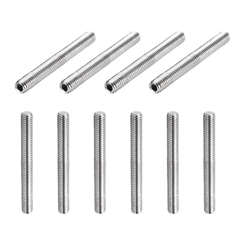 10 Pcs M6-1 X 50mm Grub Screws 304 Stainless Cup Point Allen Head Screws Internal Hex Socket Drive For Bathroom Fixtures, Furniture Repair