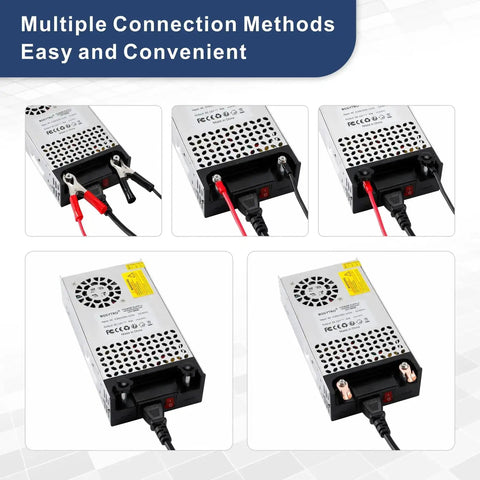 Beefy 24V DC Power Supply 600W 25A Switching Adapter 110-240V AC To 24V DC Converter connections for various electronics