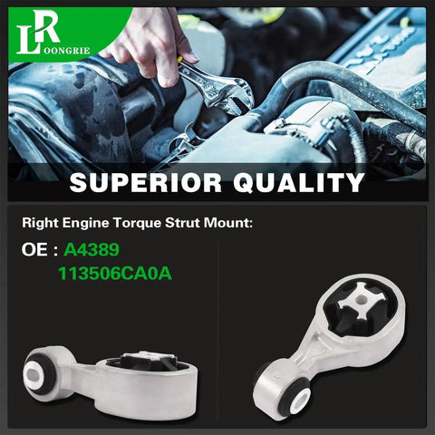 Right Upper Engine Torque Strut Mount For 2019 To 2023 Nissan Altima 2.5L L4 Engine Replace OE 113506CA0A 1 Piece Top Notch Vibration Dampening Easy Install shown with tools.