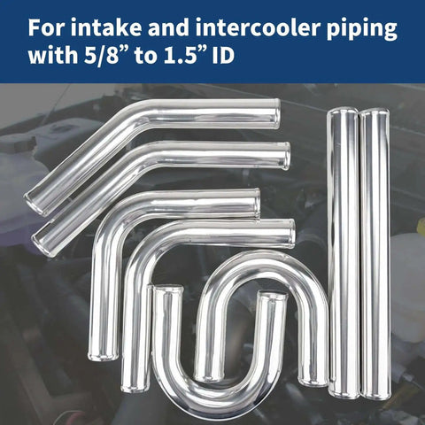 Bead Roller Tool For Tube Beading On Intake And Intercooler Piping Above 5/8 Inch ID in use with aluminum piping.