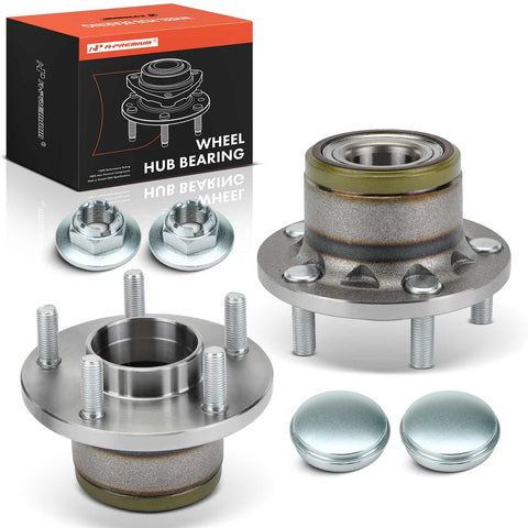Two Pack Rear Wheel Bearing And Hub Assembly 5 Lug For Ford Transit Connect 2010 2011 2012 2013 With High Load Capacity