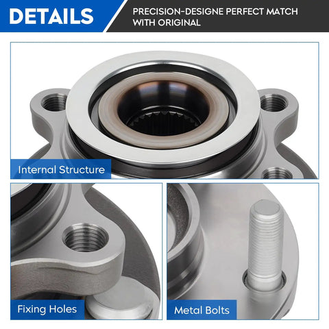 Front Wheel Bearing Hub Assembly For Nissan Sentra 2.5L Only Excluding 2.0L Engines Fits 2008 To 2012 Sentra 5 Lug Hubs