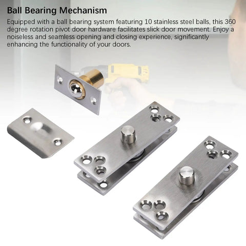 Hidden Door Hinge 360 Degree Pivot Beefy Heavy Duty Concealed Hinge For Bookcase And Murphy Doors 220 Lb Load Bearing