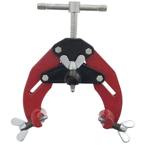 PDQ 1220 Small Pipe Clamp for 1-3 inch pipe fitting, red and black, stainless tips, for welding and overhead work by B and B