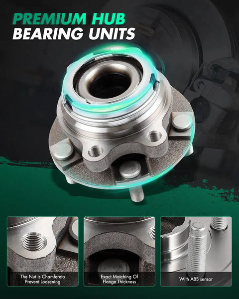 Wheel Hub Bearing Assembly With ABS for Nissan Altima Maxima Murano Pathfinder Quest JX35 and Infiniti QX60 2007 to 2019