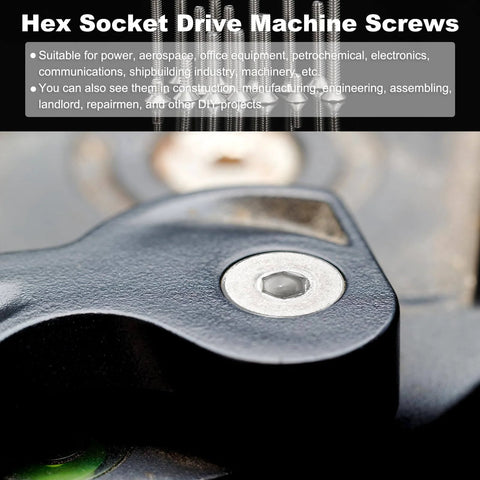 Close-up of a hex socket drive machine screw installation for electronics