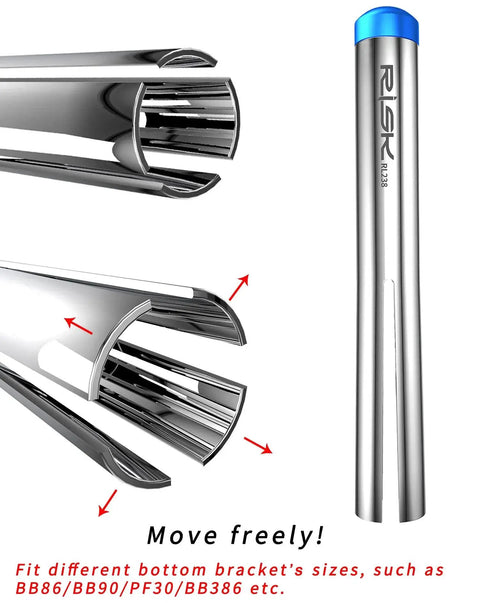 Press In Bearing Removal Tool for Bicycle Bottom Bracket BB86 PF30 BB92 stainless steel close-up with enhanced percussion head