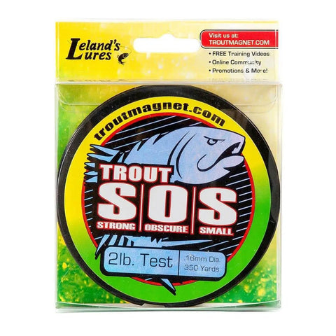 2 lb test 350 yard SOS monofilament line in Ultimate Trout Fishing Gear Kit Bundle With 82 Pieces