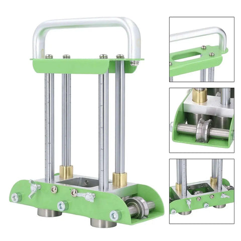 2 Station Roller Bender For 0 To 90 Degree Bends No Sweat Easy To Use Portable Manual Roof Sheet Metal Bender Heavy Duty Folding Tool For Half Inch To Five Inch Heights Works On Steel Aluminum Copper Roofing Materials