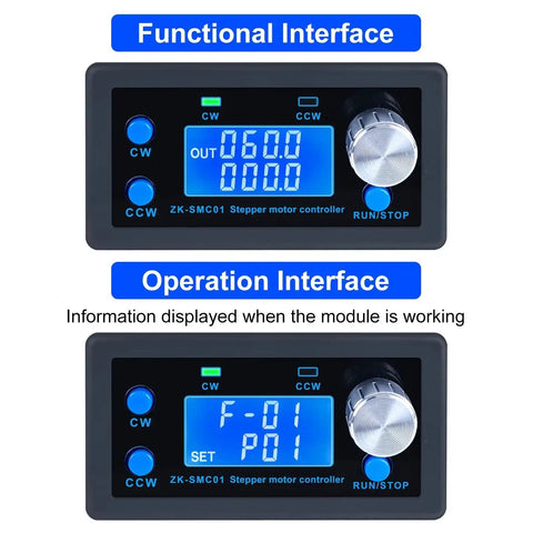 CNC Stepper Motor Controller With LCD Display One Hundred Twenty Eight Microstep Resolution External Driver Required 5 To 30V DC