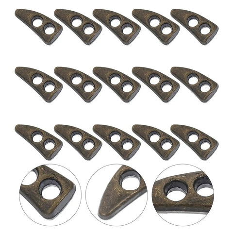 100Pc Mini Buttons For Doll Clothes DIY Fasteners Kit, golden metal buttons for doll shirts, coats, and handmade garments close-up view