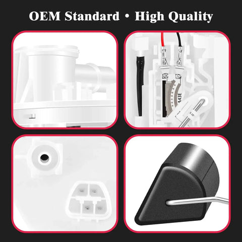 Fuel Pump Module Assembly Replacement For Toyota Corolla 2005 Through 2008 1.8L, Toyota Matrix 2005 Through 2008 1.8L, Pontiac Vibe 2005 Through 2010 1.8L And 2.4L Drop In Direct Fit OEM Style E8874M FG0938 P76578M components details
