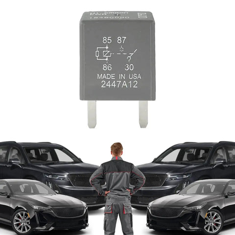 Two Pack 12V DC Automotive Relay 30A 4 Pin Fuse Box Relay 12088567 8567 with mechanic and cars