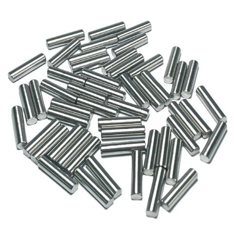52-Piece 5mm x 20mm Dowel Pins Stainless Steel 304 Shelf Pegs for Wood Furniture and Beds M5 Pins With Tight Tolerances