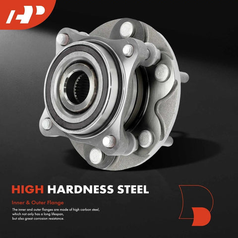 2 Pack Front Wheel Bearing And Hub Assembly Beefed Up 6 Lug 4WD Fit For Toyota Tacoma 2005-2021 high hardness steel flange