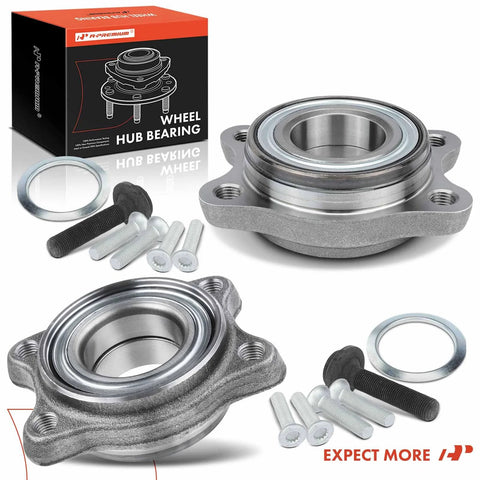 2X Front Or Rear Wheel Bearing And Hub Assembly Kit For Audi A4 A4 Quattro A6 A6 Quattro RS4 RS6 S4 S6 S8 Front Or Rear Fitment OE Grade