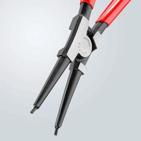 Knipex External Straight Retaining Ring Pliers 8.25 Inch for installing and removing circlips, close-up view