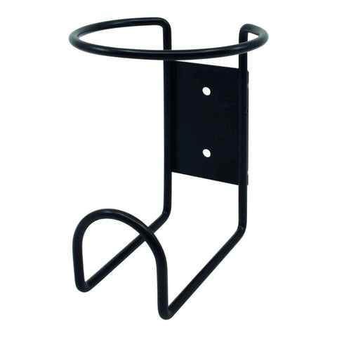 Black 32 Oz Spray Bottle Rack Wall Mount Organizer For Cleaning, Chemicals, And Detailing Bottles, Heavy Duty Steel Holder