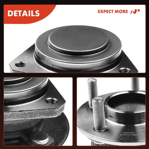 Close-up of 2 Front Wheel Bearing And Hub Assembly 5 Lug Compatible With Dodge Charger Challenger And Chrysler 300 2012 Through 2023 RWD Models