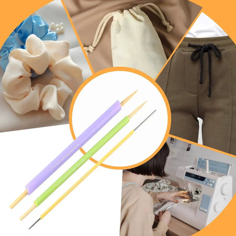 10 Piece Tube Turner Sewing Tool Set For Fabric Turning With Assorted Sizes Three Sixteenths Of An Inch Three Eighths Of An Inch And One Half Inch Cylinders Pro Grade DIY Sewing Tools For Tubes Straps And Precise Edge Turning
