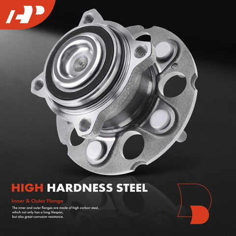 Rear Wheel Bearing And Hub Assembly Bolt-On 5 Lug Fits Honda CR-V 2007 2011 And Accord Crosstour 2010 2011 Crosstour 2012 2015 FWD Only Built To Last Heavy Duty Ball Bearings, high hardness steel