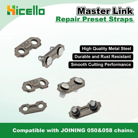 Pro Grade Pocket Chainsaw Breaker Kit For Easy Field Repairs Three Piece Set With Ten Chain Joiner Links Three Eighths Inch Chains