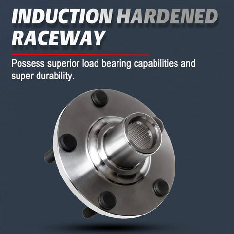 Front Wheel Bearing And Hub Assembly Pair For 2000 To 2008 Nissan Maxima, 2002 To 2006 Nissan Altima