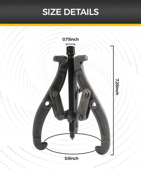 6 Inch Bearing Puller With Three Jaw Gear Design For Cars SUVs And Motorcycles Heavy Duty Wheel Puller With Reversible Claws