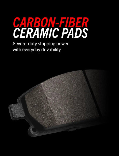 PowerStop front brake pad, carbon-fiber ceramic