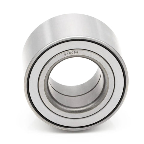 Front view of Front Wheel Bearing Hub Assembly 510096 for Mazda 3 2005 2013 and Mazda 5 2006 2015, precision machined metal part.
