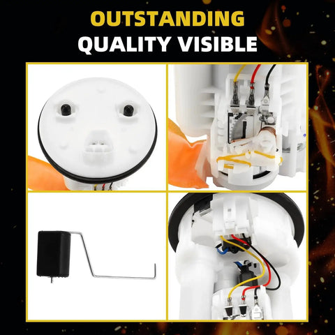 Electric Fuel Pump Module Assembly For Toyota Camry 2004 2005 2006 2.4L 3.0L 3.3L L4 V6 Dual Port With Pressure Sensor Replacement 7702406040 232170C010 SP9160M 90159A0022 Direct Fit Ready To Go close-up view