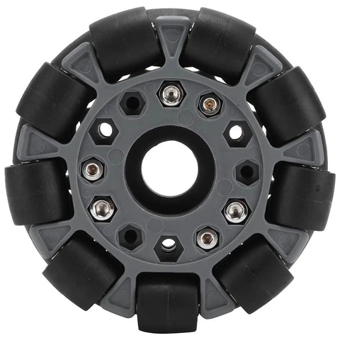 100mm Nylon Rubber Omni Wheels Built For Robot Race Vehicles With Durable Double Row Design And 360 Degree Omnidirectional Movement