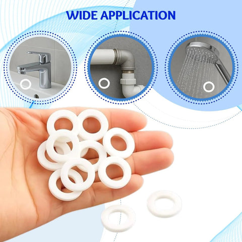 White silicone grommet eyelet rings, 1 inch, 10-pack for home improvement projects