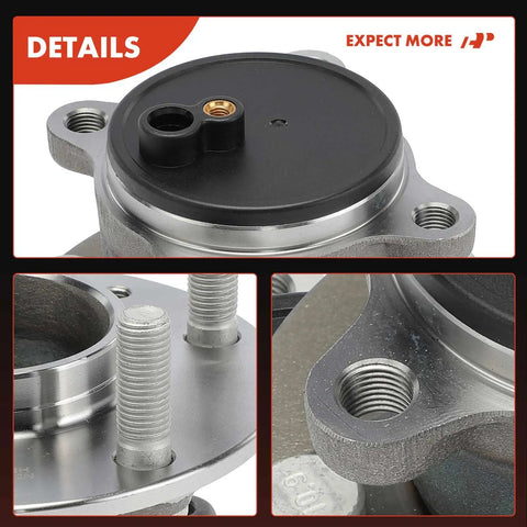 Close-up of Rear Wheel Bearing And Hub Assembly For Mazda 3 2019 2023 And CX-3 2020 2021 5 Lug Compatibility FWD Only Replacement