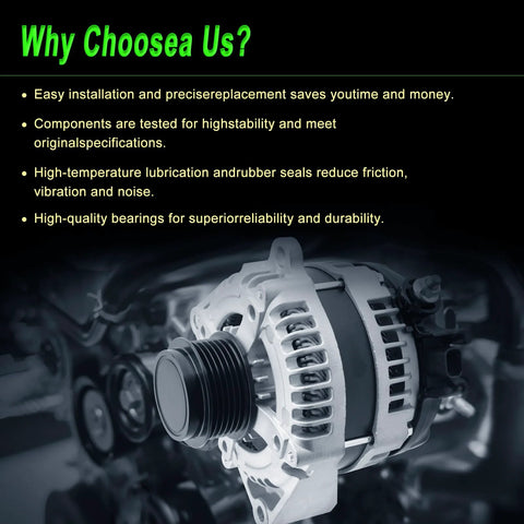 Alternator Replacement For Chevy Silverado 2015-2019, Express 2021-2023, Suburban Tahoe 2015-2020, Savana 2021-2023 shown installed