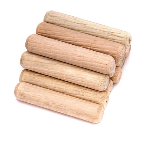 One Thousand Hardwood Dowel Pins Set Three Eighths Inch By One And One Half Inch Fluted Dowel Rods With Beveled Ends