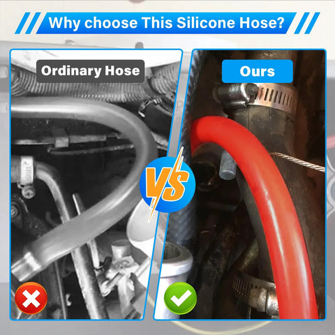 Furnace pressure switch silicone hose, 3/16 in ID x 19 in, red tubing for Rheem Ruud Goodman Weatherking
