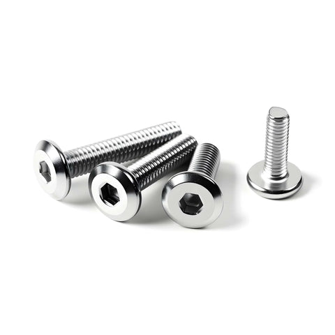 Three Sixteenths Inch Diameter 24 Threads Per Inch Fully Threaded Flat Head Hex Socket Cap Screws Bolts Beefy Heavy Duty In 304 Stainless Steel 18 8 Grade Bright Finish For Countersunk Furniture Connectors And Machinery Hardware