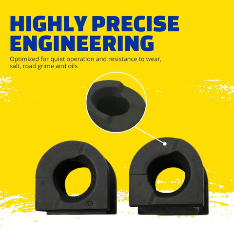 MOOG K202132 suspension stabilizer bar bushing kit, black rubber, 2 pieces for Ford Explorer