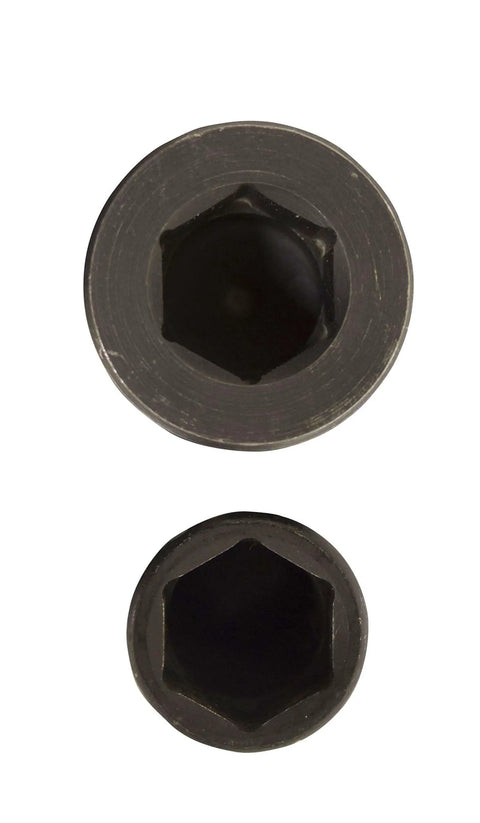 Top view of 17mm Harmonic Balancer Socket For Honda And Other Engines Beefy 17mm Hex Pulley Damper Bolt Heavy Duty Impact Socket