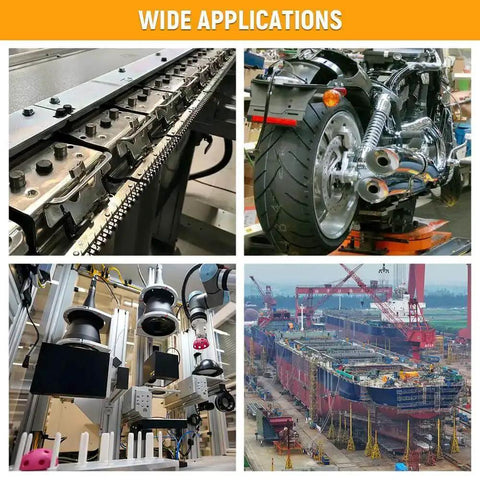 Wide applications of Air Nibbler Pneumatic Metal Cutter 3600 RPM For 0.5-1.2 mm Iron And Aluminum in various industries