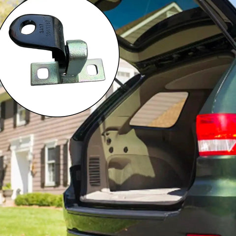 Rear Upper Left Car Door Hinge Engineered For Precision With Enhanced Load Bearing Capacity And High Hardness, shown near SUV trunk