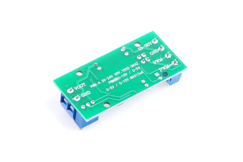 Industrial PWM To Analog Converter Module Convert 0 To 100 Percent PWM Into 0 To 10V Or 0 To 5V Analog Output, green circuit board