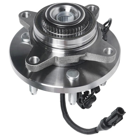4WD Front Wheel Bearing Hubs For 2009 2010 Ford F150 Six Lug 4x4 Front Left And Right Hubs Assembly Replacement Pair Ready To Install With Sensor Wire ABS Compatible Heavy Duty Construction